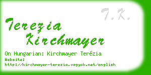terezia kirchmayer business card